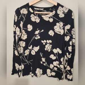 Banana Republic Slub Cotton-Modal Long Sleeve Blouse